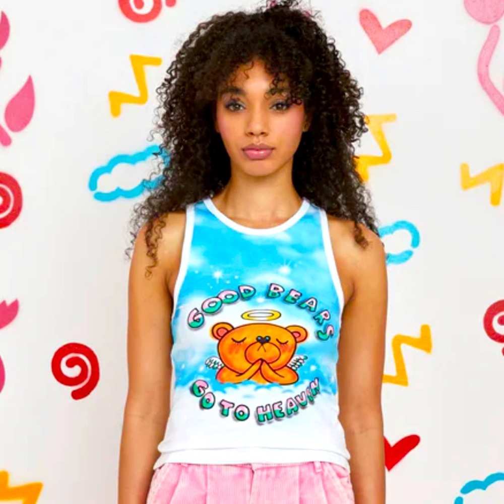 Teddy Fresh x Gentle Thrills collab tank top